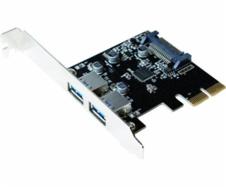 LogiLink PCIe 2.0 x2 radič – 2x USB 3.2 Gen 2 (PC0080)