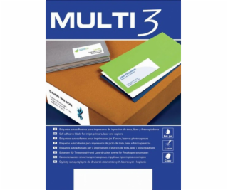 MULTI 3 Univerzálne etikety MULTI 3,70x35mm, obdĺžnikové,...