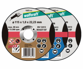 Wolfcraft Wolfcraft řezací kotouč o115x1,0x22,2mm INOX 16...