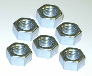 Matice přesná šestihranná M10 (17x18,9x8 mm) zn 500 ks (DIN 