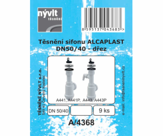 Tesnenie sifónu drezu Alacaplast DN50/40-9 ks