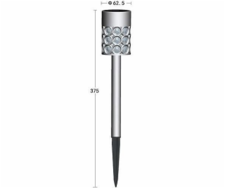 Lampa solární 37,5 cm 1xLED Sabik