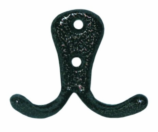 Vešiak 2 háčiky 45x55x13mm H2m komax meď