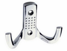 Věšák 2 háčky 58x78x32 mm V002 chrom lesklý