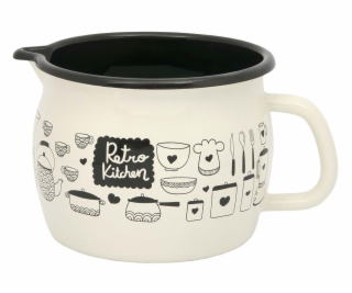 Hrnček smalt 1,3 ls výlevkou Retro Kitchen