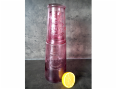Karafa 800 ml se skleničkou 280 ml růžová
