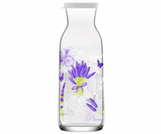 Láhev skleněná s víkem 1,2 l Provence Levandule