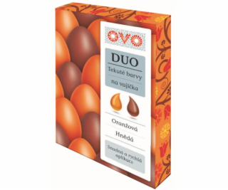 Farby na vajíčka OVO DUO 2 x 20 ml (oranžová, hnedá)