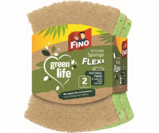 Houbička na nádobí 2 ks flexi Green life Fino recyklovaná