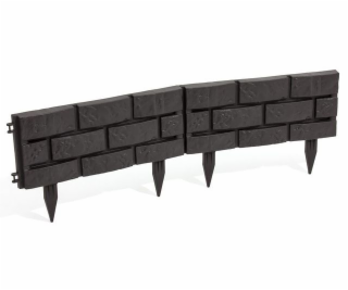 Obrubník záhradný 2,2 m plast hnedý