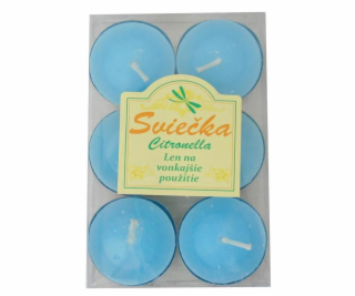 Sviečka proti komárom 6 ks čajová citronella