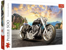 Trefl Puzzle 500 prvků černý motocykl