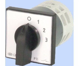 Elektromet Vačkový spínač 0-1-2-3 3P 12A IP65 s doskou Ar...