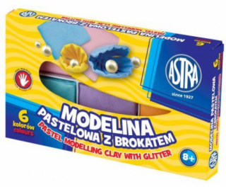 Astra Modelina Astra 6 Pastel Colors With Glitter (304118...