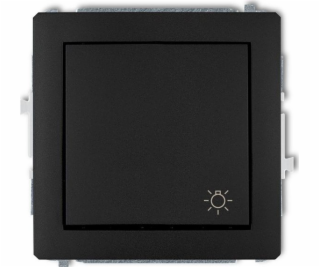Tlačítko Karlik Deco / Light / Black Mat (12DWP-5)