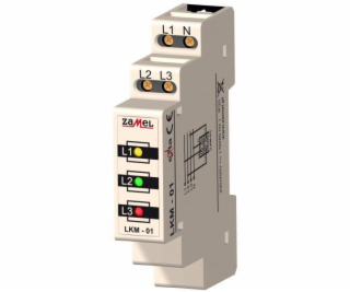 Indikátor napájení Zamel LKM-01-10 1P 230V 2.8Ma LKM-01-40