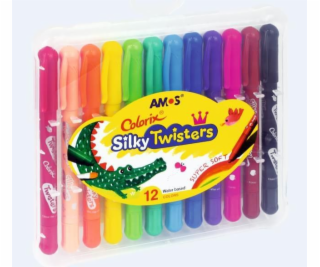 Amos Silky Twisters tužky 12 barev