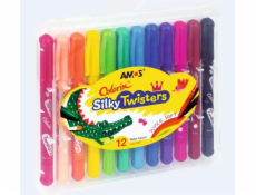 Amos Silky Twisters tužky 12 barev