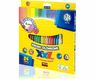 Astra hexagonální tužky tužky 24 barev Astra