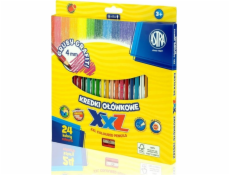 Astra hexagonální tužky tužky 24 barev Astra