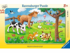 Puzzle 15 prvkov milovníkov sladkých zvierat