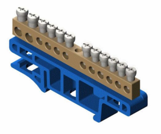 Elektro-Plast upínací pás pro 12-tored modrý TR35 2N LZ-1...