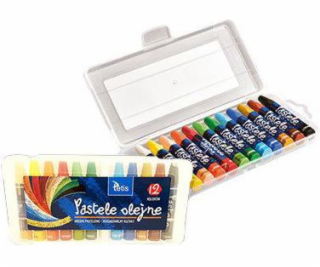 Tetisové olejové pastely 12 hexagonálních barev (KT020-AB)