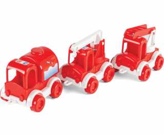 Set 3 autá Kid Cars Fire Brigade