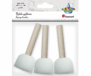 TITANUM ROUND PHONGE BRASHES 3 PCS