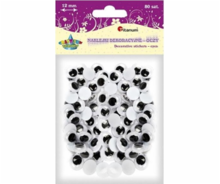 Titanum Eyes Self -Adhesive bez řas 12mm kulaté 80 ksů