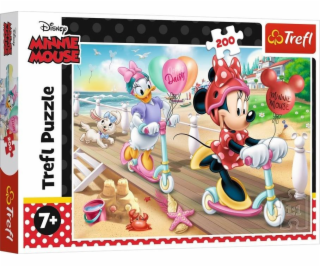 Trefl Puzzle 200 Minnie na pláži