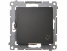 Kontaktní simon Simon 54 Tlačítko vyzvánění  (modul) 10AX 250V Black Mat DD1.01/49