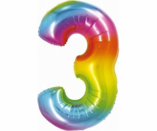 Godan Fólie Balloon číslo 3 Rainbow Smart 76cm