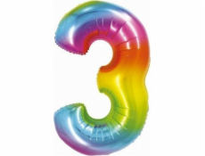 Godan Fólie Balloon číslo 3 Rainbow Smart 76cm