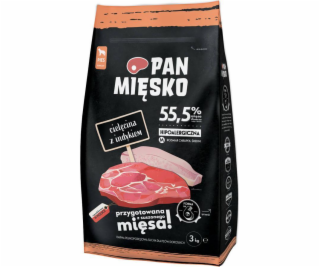 Mr. Meat Mr. Veal maso s krůtou 3 kg suché jídlo pro psa m