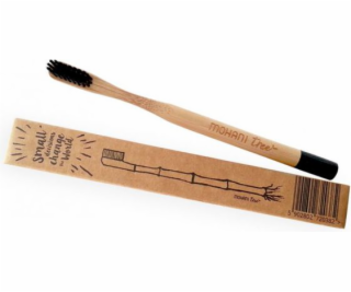 Mohani Bamboo zubní kartáček Mohani - černé, střední štětiny