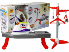 Leantoys železo na baterie stojan na věšáky