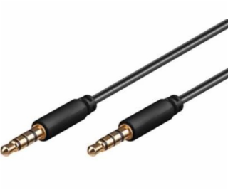 PREMIUMCORD Kabel Jack 3.5mm 4 pinový M/M 2m pro Apple iP...