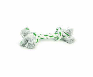 Beeztees Hračka pro psy Flossy lano zeleno-bílé 32cm