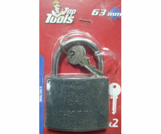 Top Tools litinové visací zámek 60 mm 2 klíče 90u303