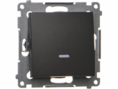 KONTAKT SIMON SIMON 54 JEDNOTLIVÝ KONECTOR S LED LED BACKLIGHT (MODUL) 10AX 250V PLAST BLAC DW1L.01/49