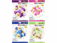 MK Trade Balloon Set se zlatými konfety 30cm 12pcs BSC-396