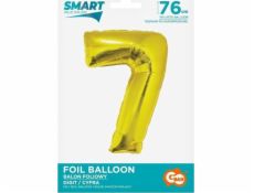 Godan Foil Balloon Number 7 Gold Smart 76cm
