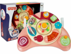 Leantoys Interactive Toy Panel pro kojence Hudba The Sounds of Animals Pink (8499)