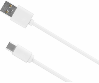 USB kabel Kruger & Matz USB-A-USB-C 0,8 m bílý (KM0363)