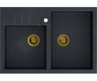Quadron Bill 120 Graniteq Black Diamond/Elements Sink