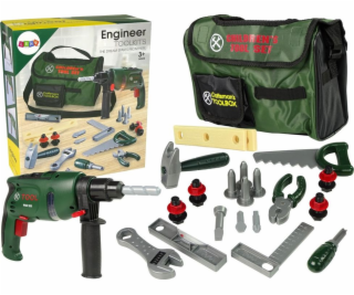 Import Leantoys Diy Set In Bag Drill Hammer Saw French Key