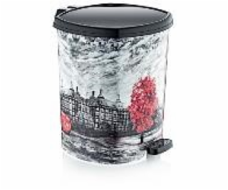 Koš odpadkový 6 l pedál  Kameny  plast