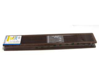 Mřížka větrací dveřní 500x90D mm hnědá