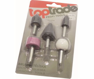 Tělísko brusné 5 ks stopka 6 mm
